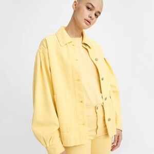 NWOT Levi’s Esther Modern Cotton Jacket in Yellow, L